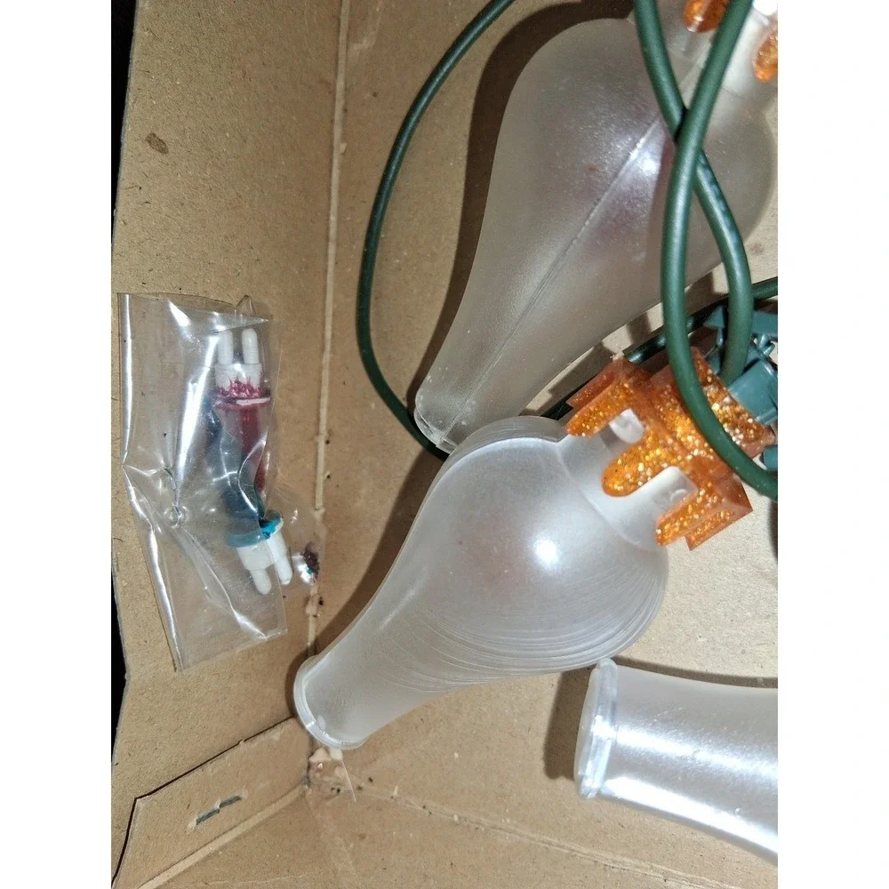 Vintage GE 12 Colonial Lights Merry Midget Christmas Light Set Japan Tested Work